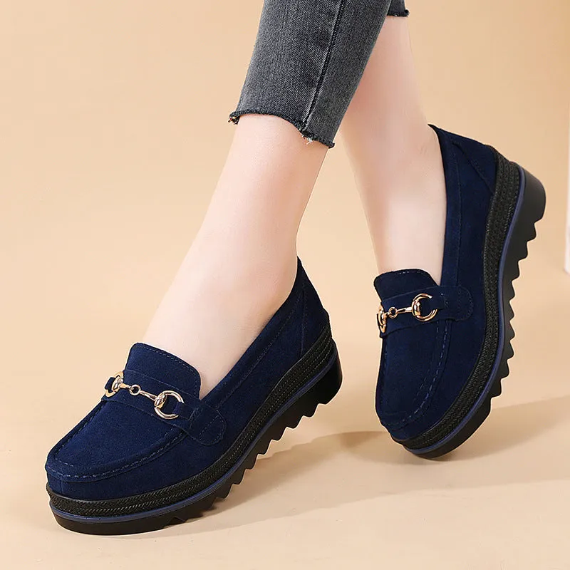 2.2 IN New Thick Sole Versatile Loafers