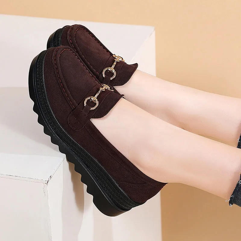 2.2 IN New Thick Sole Versatile Loafers