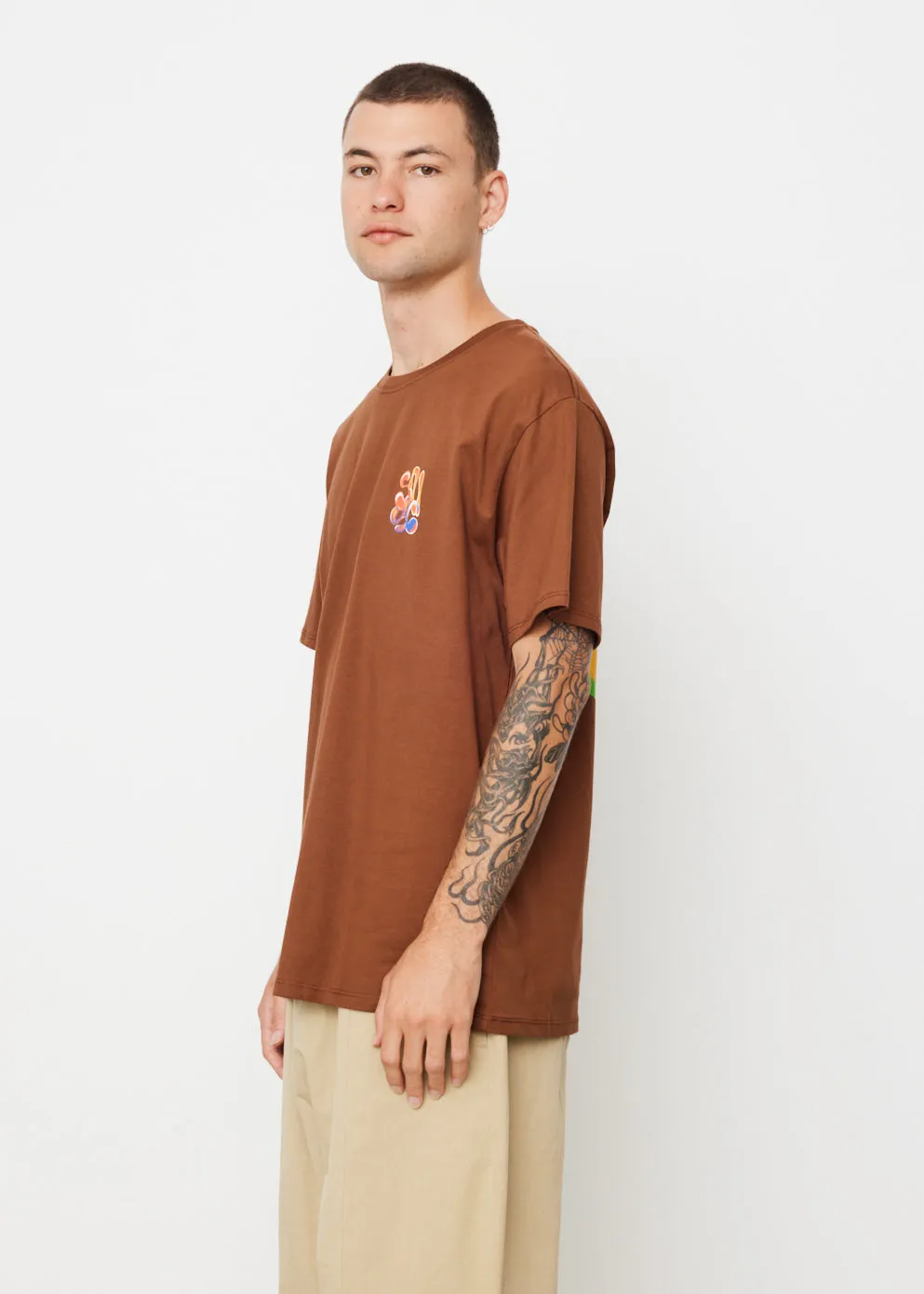 Airbrush Flower Short Sleeve T-Shirt