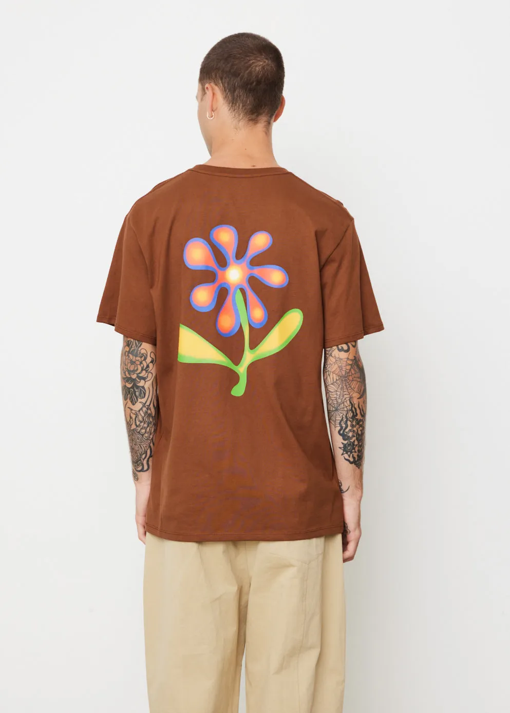 Airbrush Flower Short Sleeve T-Shirt