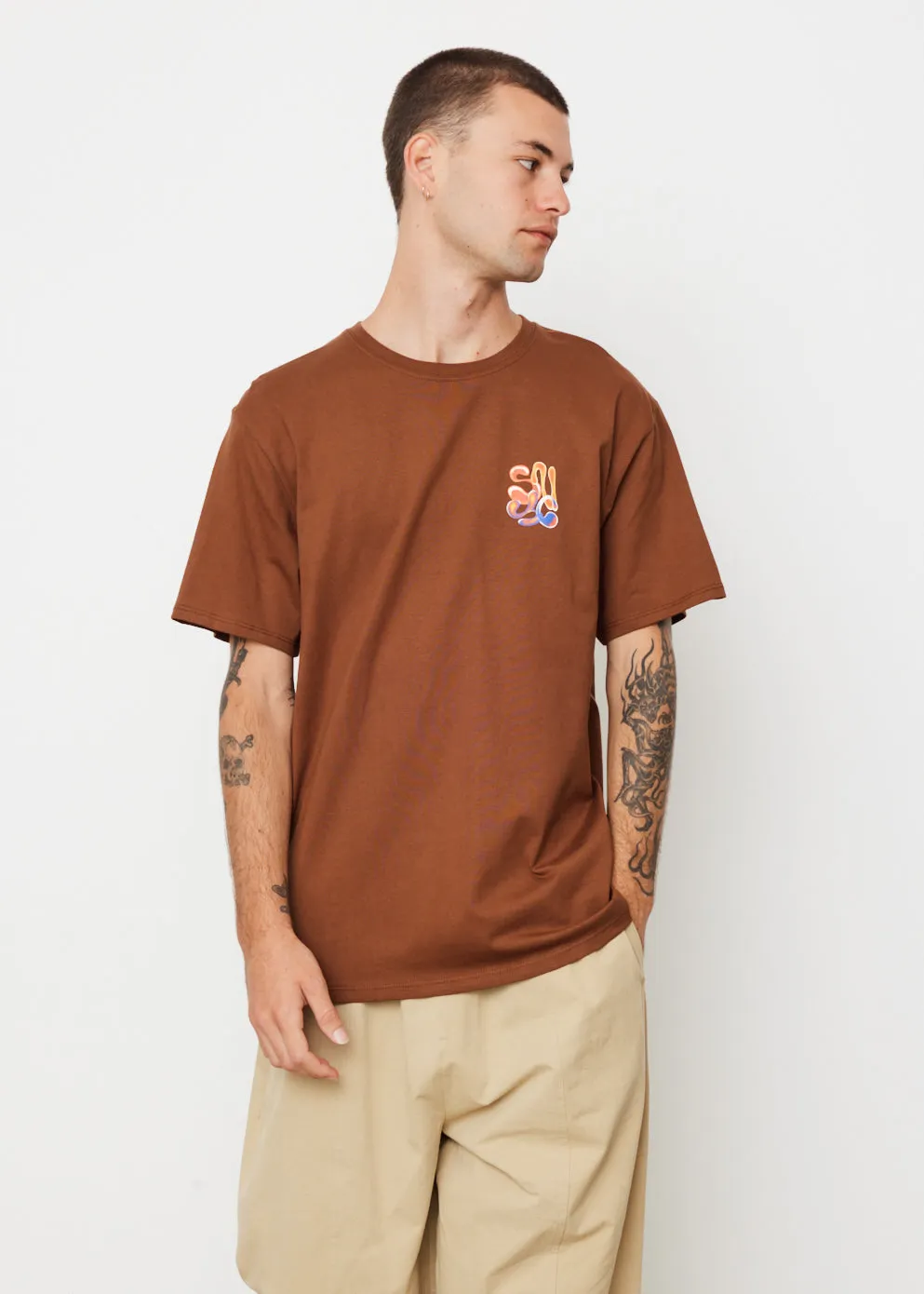 Airbrush Flower Short Sleeve T-Shirt