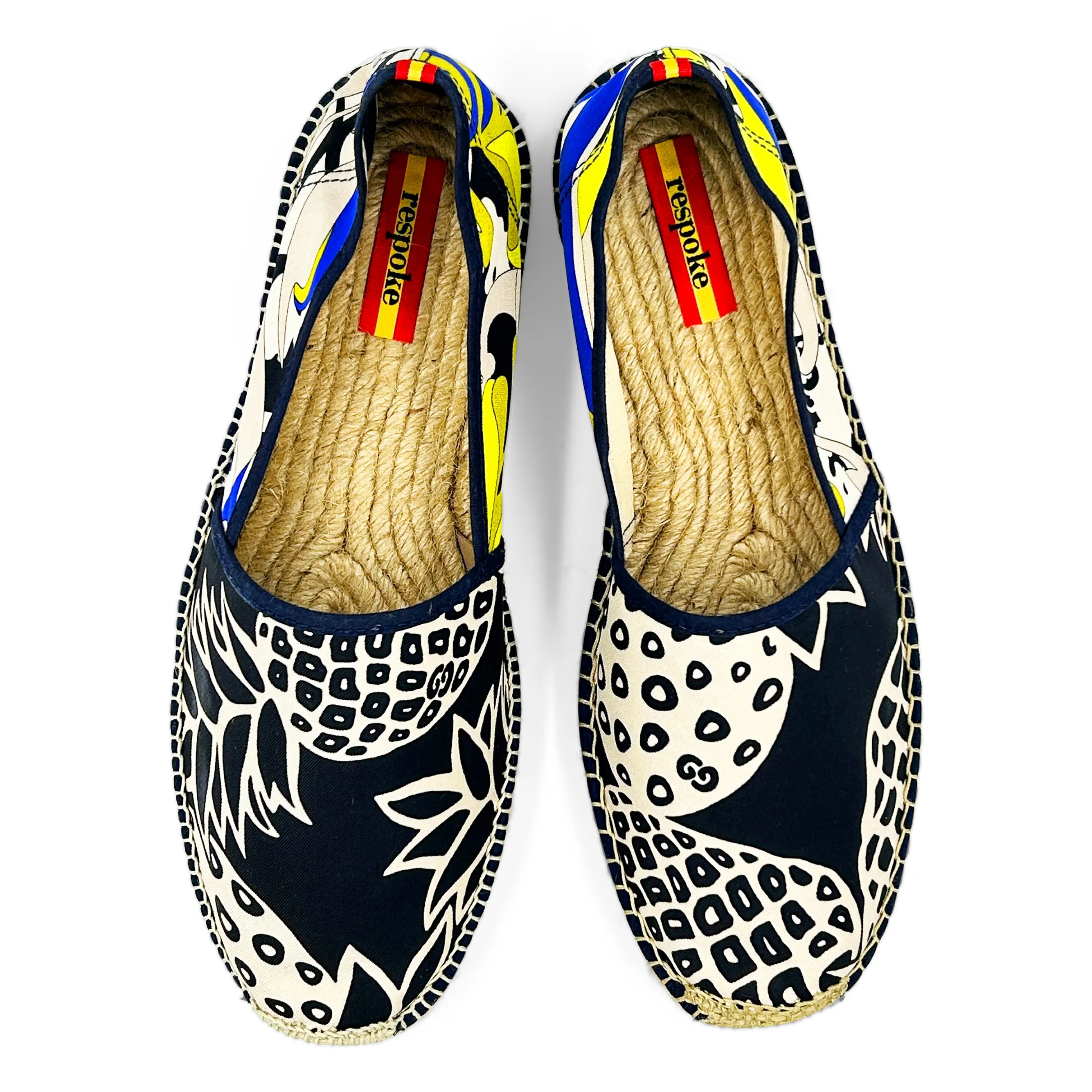 ANANAS Black/Lime Classic Espadrilles