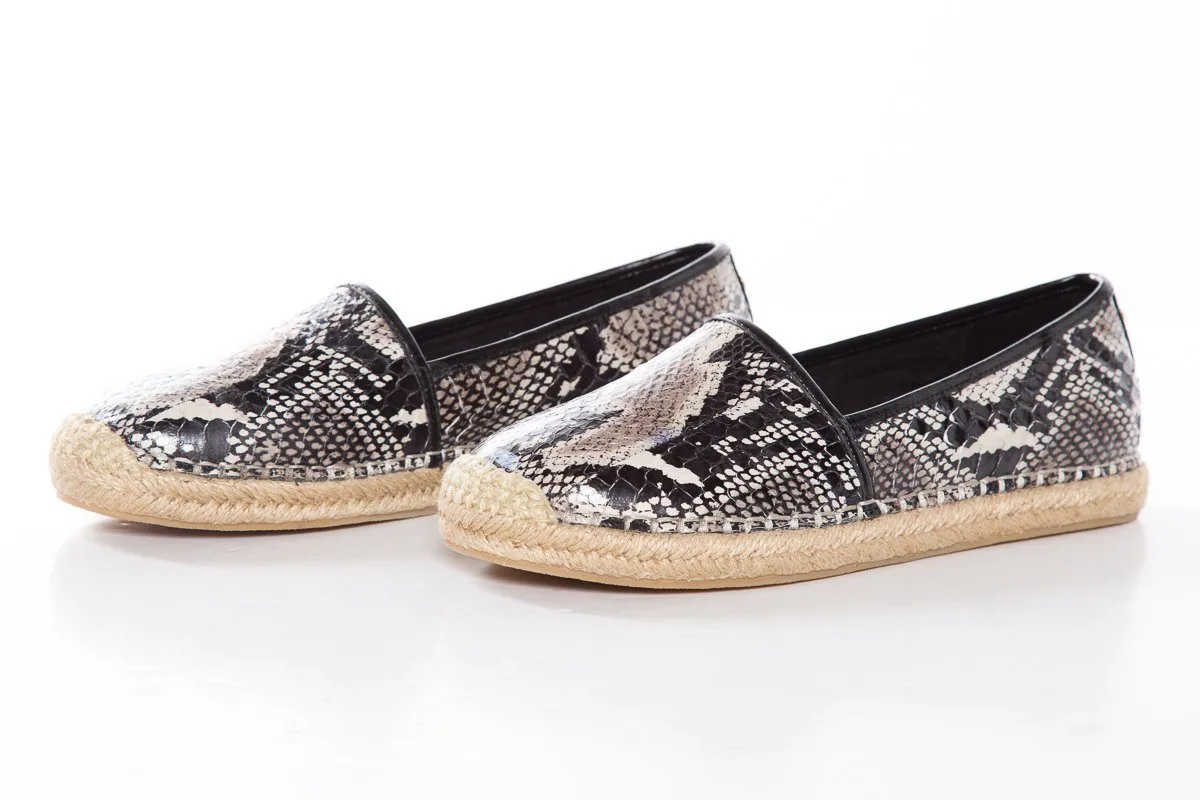 B Brian Atwood Printed Snake Flat Espadrille SZ 6 Sale
