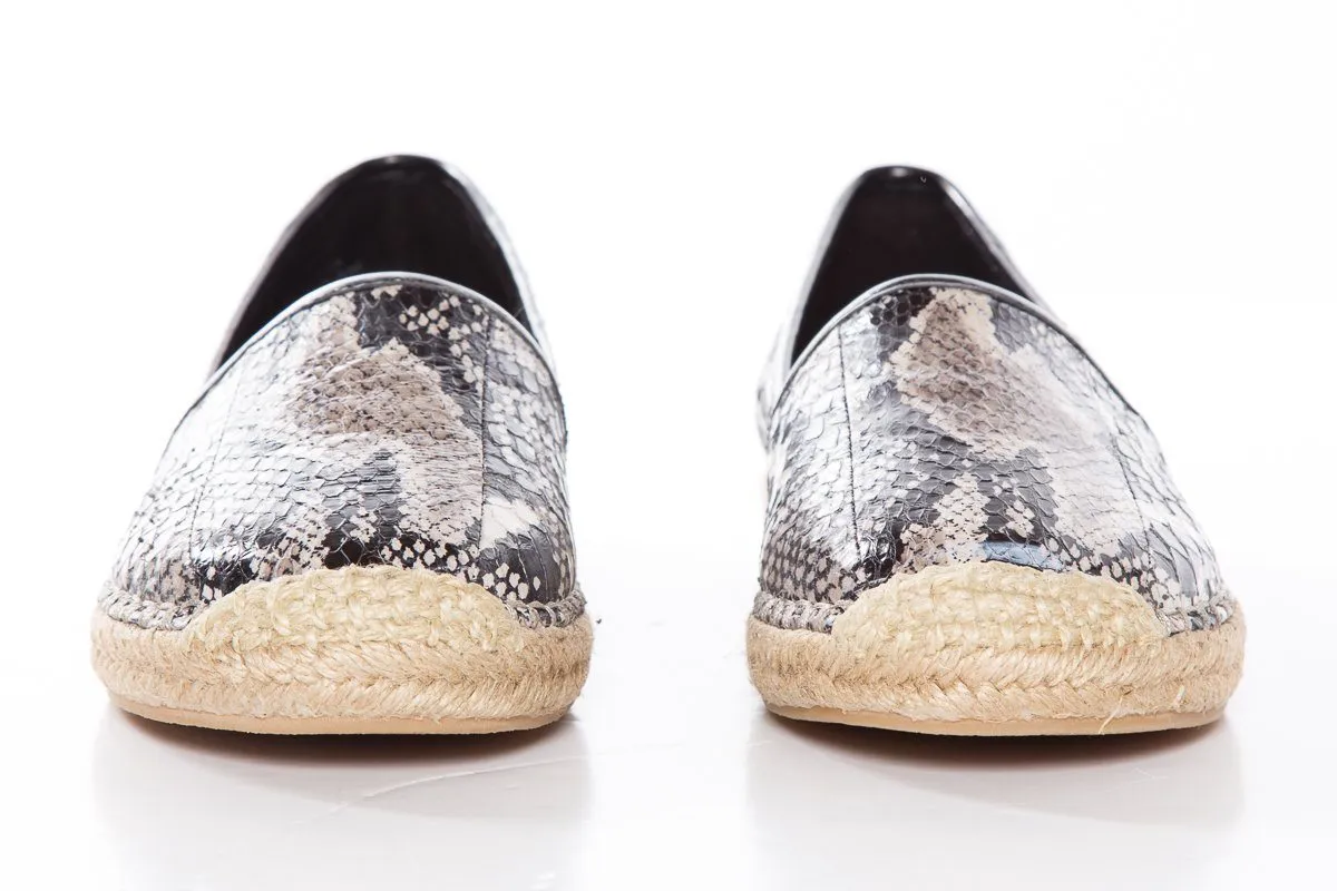 B Brian Atwood Printed Snake Flat Espadrille SZ 6 Sale