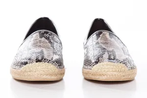 B Brian Atwood Printed Snake Flat Espadrille SZ 6 Sale