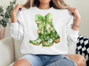 Boots of Luck Graphic Crewneck