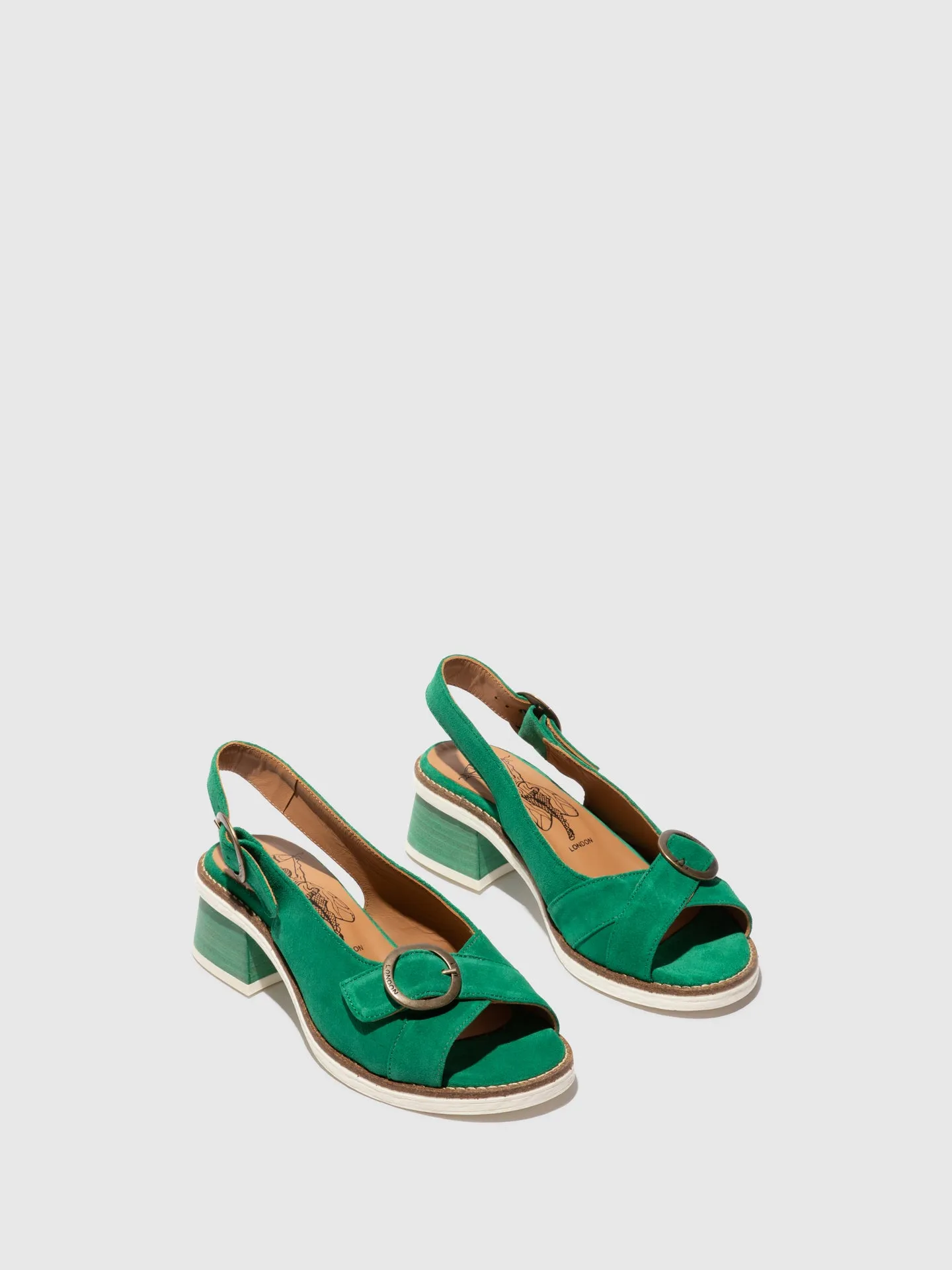 Buckle Sandals CERI090FLY GREEN
