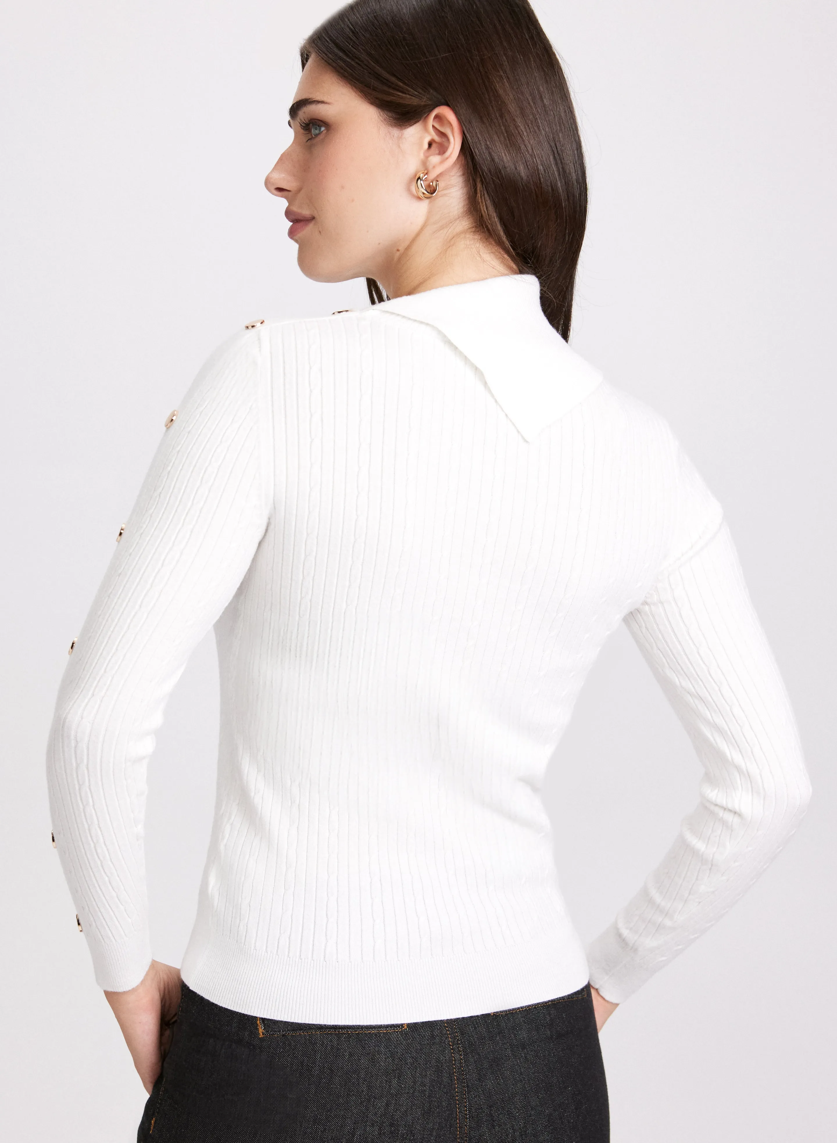 Cable Stitch Knit Sweater
