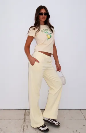 Can't Sleep Wide Leg Sweatpants Butter