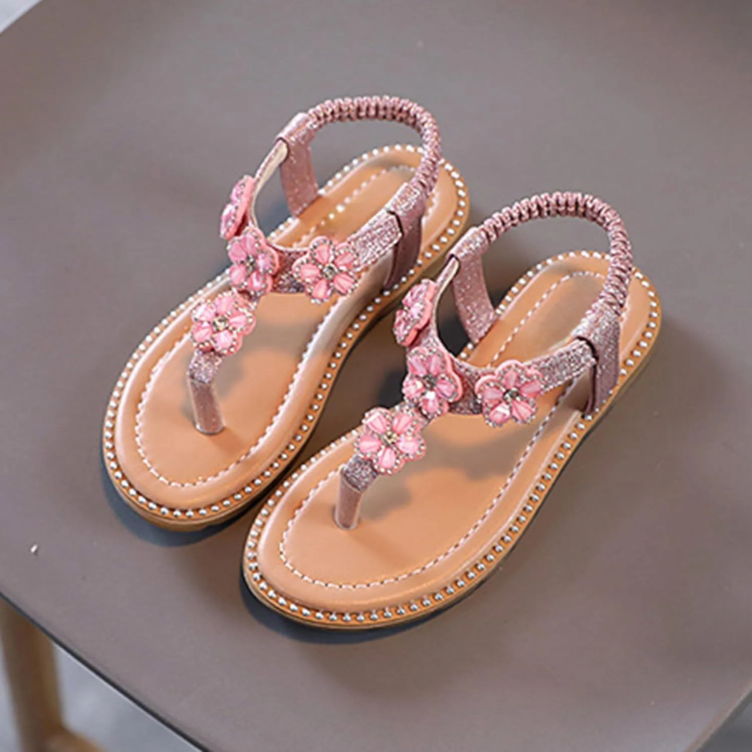 Chunky Sandals Children's Princess Shoes Baby Medium And Large Children's Soft Sole Fashionable Beach Sandals Fisherman Water Beach Flat