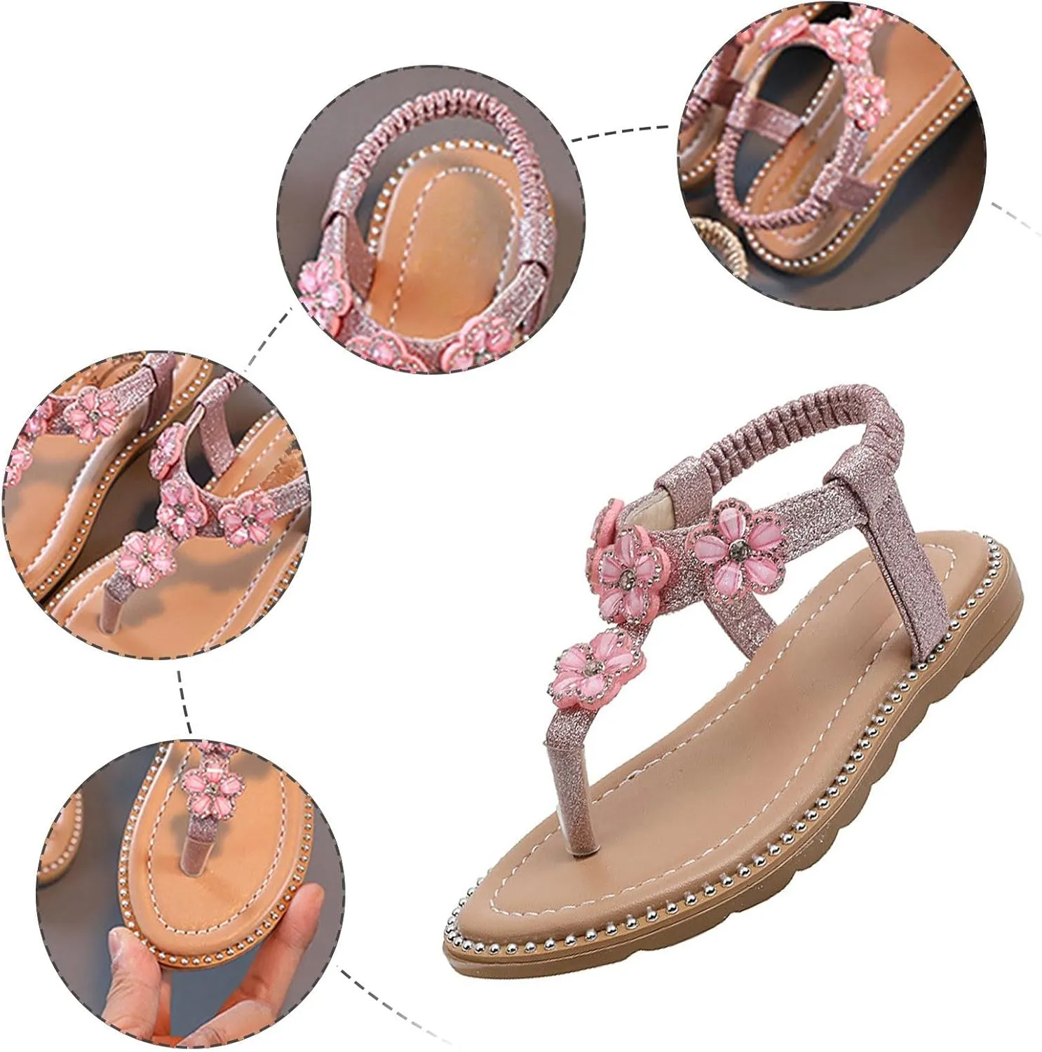 Chunky Sandals Children's Princess Shoes Baby Medium And Large Children's Soft Sole Fashionable Beach Sandals Fisherman Water Beach Flat