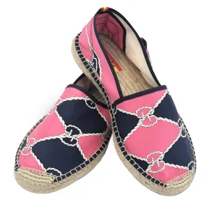 CORDA Pink/Navy Classic Espadrilles