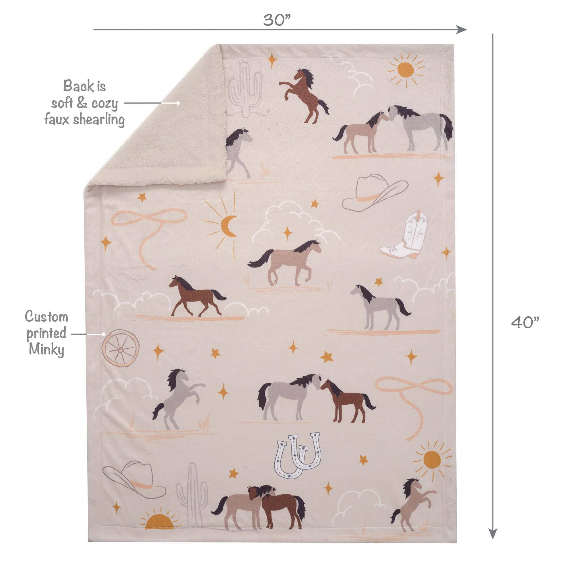 Country Western Baby Blanket