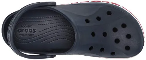 crocs Unisex Adult Bayaband Clog Navy/Pepper 9 Men/ 10 UK Women (M10W12) (205089-4CC)