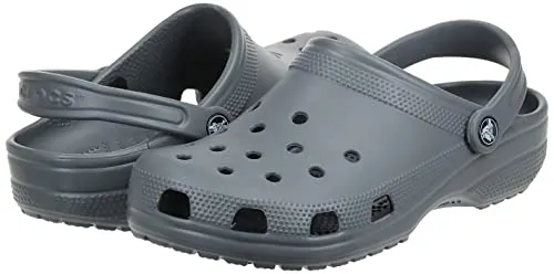 Crocs Unisex-Adult Classic Clogs (Best Sellers), Slate Grey, 10 Men/12 Women
