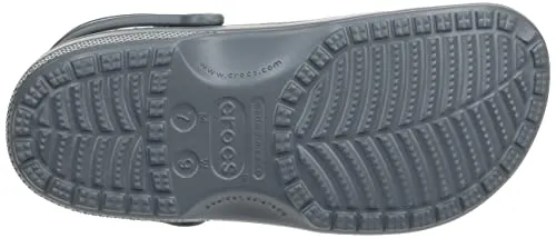Crocs Unisex-Adult Classic Clogs (Best Sellers), Slate Grey, 10 Men/12 Women