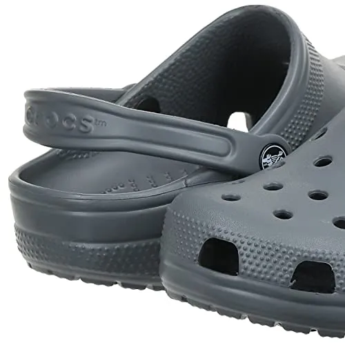 Crocs Unisex-Adult Classic Clogs (Best Sellers), Slate Grey, 10 Men/12 Women