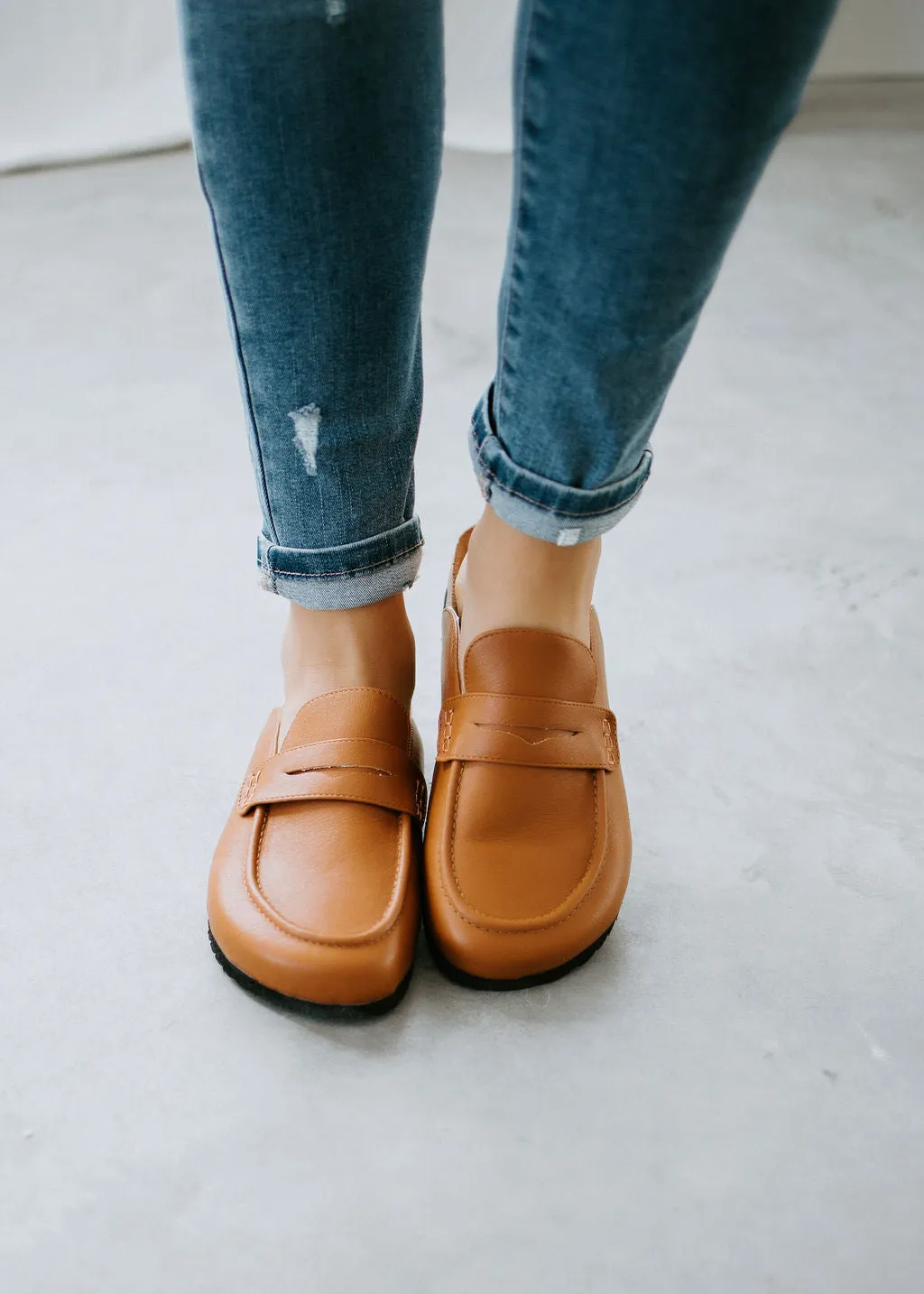 Deserae Matte Loafer Mule
