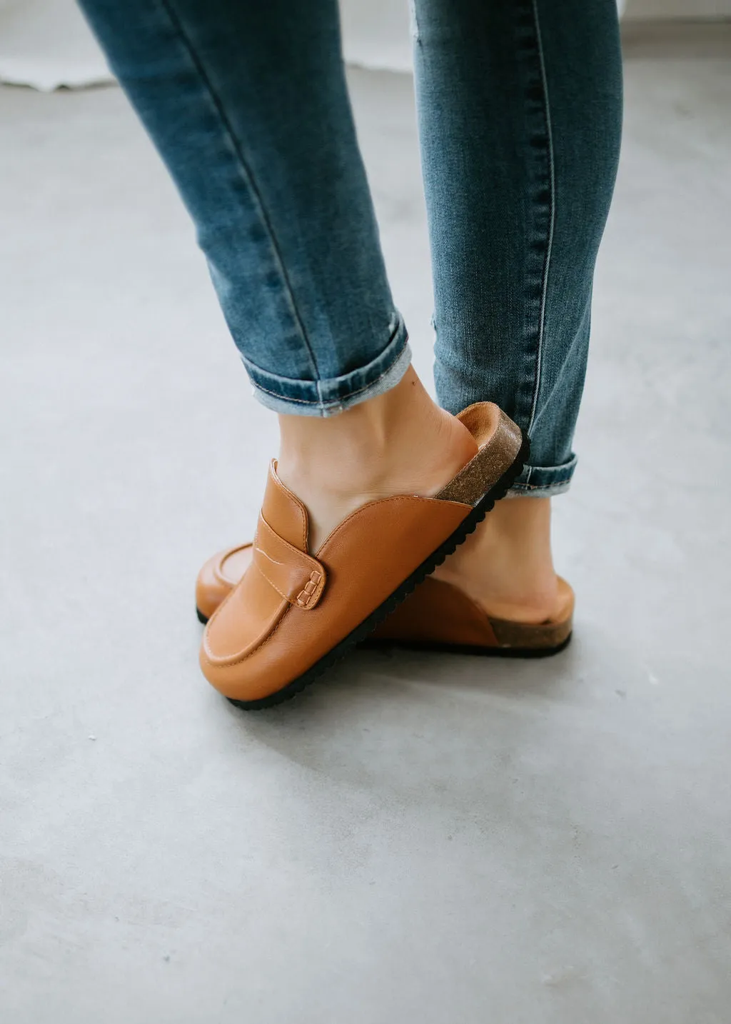 Deserae Matte Loafer Mule
