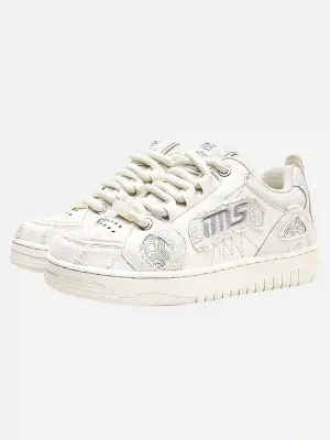 Disguisen American Trendy Embroidered Letter Sneakers