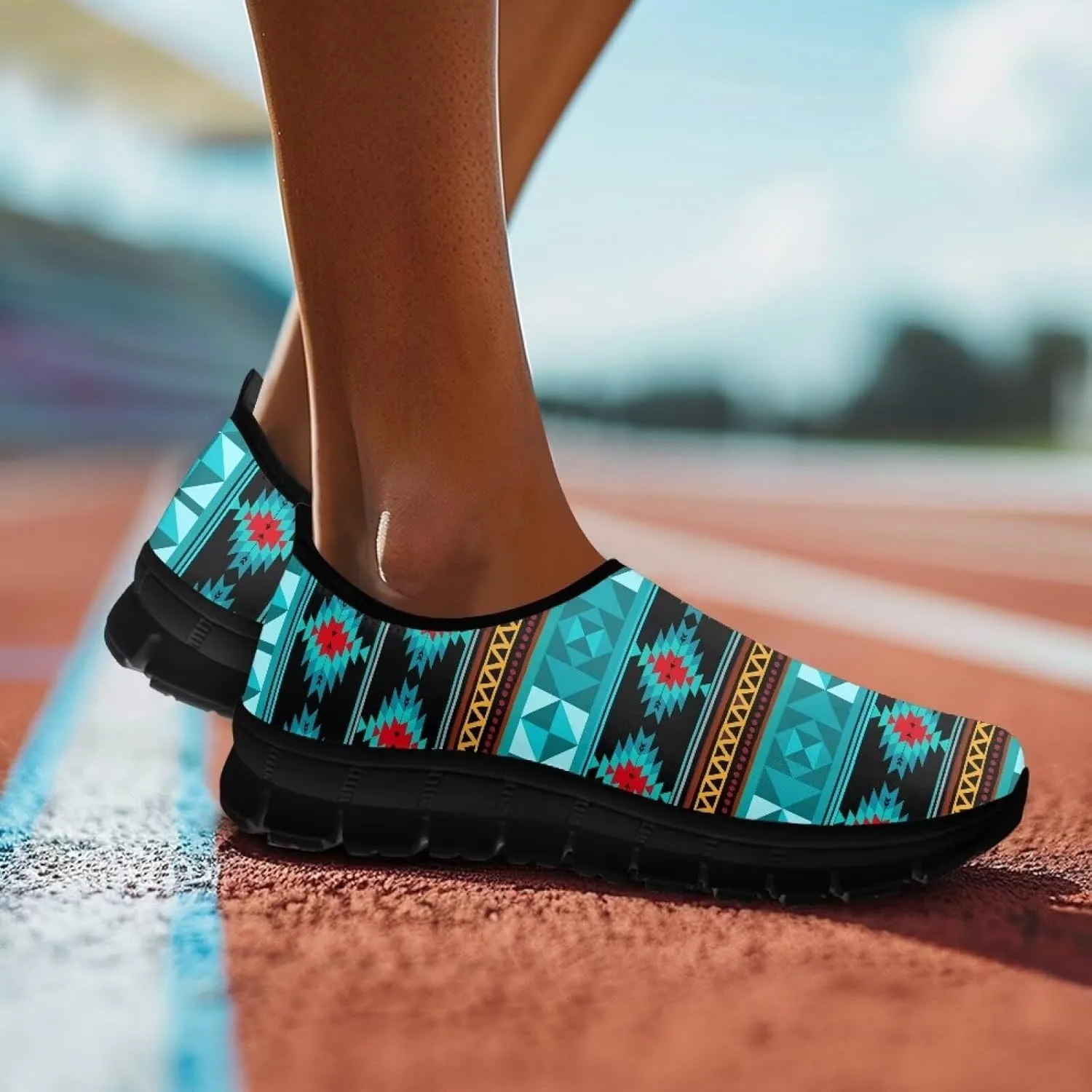 Doojoayie Floral Theme Shoes for Women Slip On Shoes Summer Casual Shoes for Travel