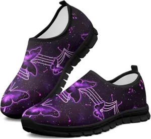 Doojoayie Floral Theme Shoes for Women Slip On Shoes Summer Casual Shoes for Travel