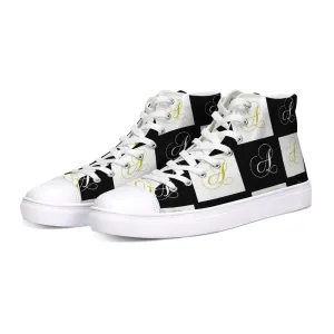 Double A - Black backgroun Hightop Canvas Shoe