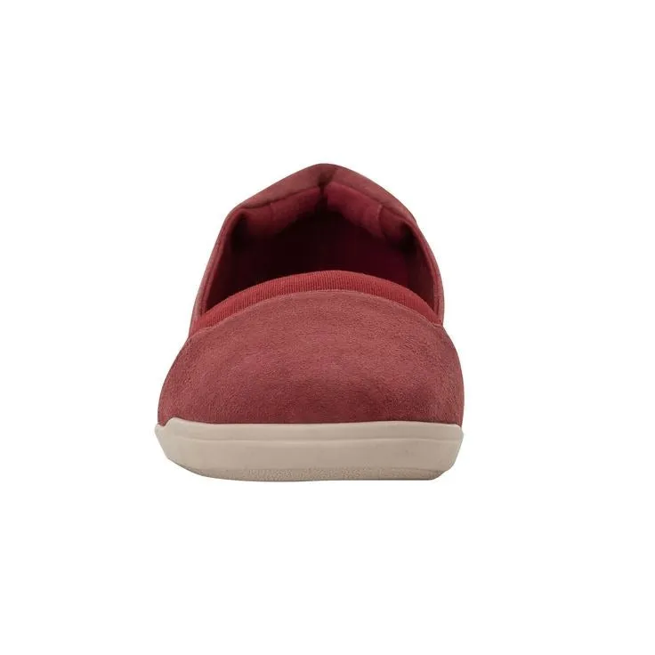 Easy Spirit Bounce Round Dark Red Toe Slip On Ultra Light Cushioned Ballet Flats