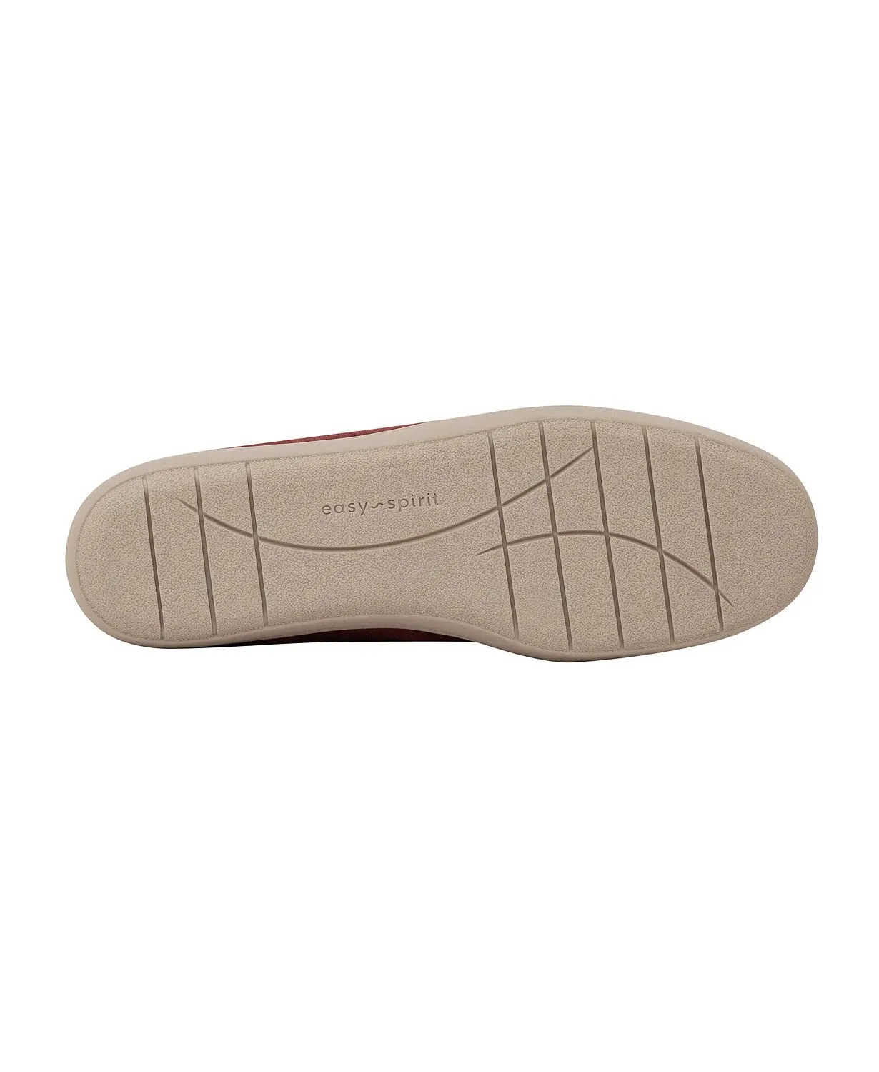 Easy Spirit Bounce Round Dark Red Toe Slip On Ultra Light Cushioned Ballet Flats