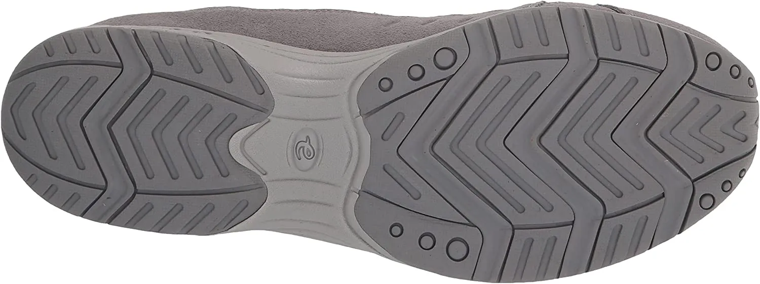 Easy Spirit Travel Time Round Closed-Toe Slip On Mule Clog Grey Wide