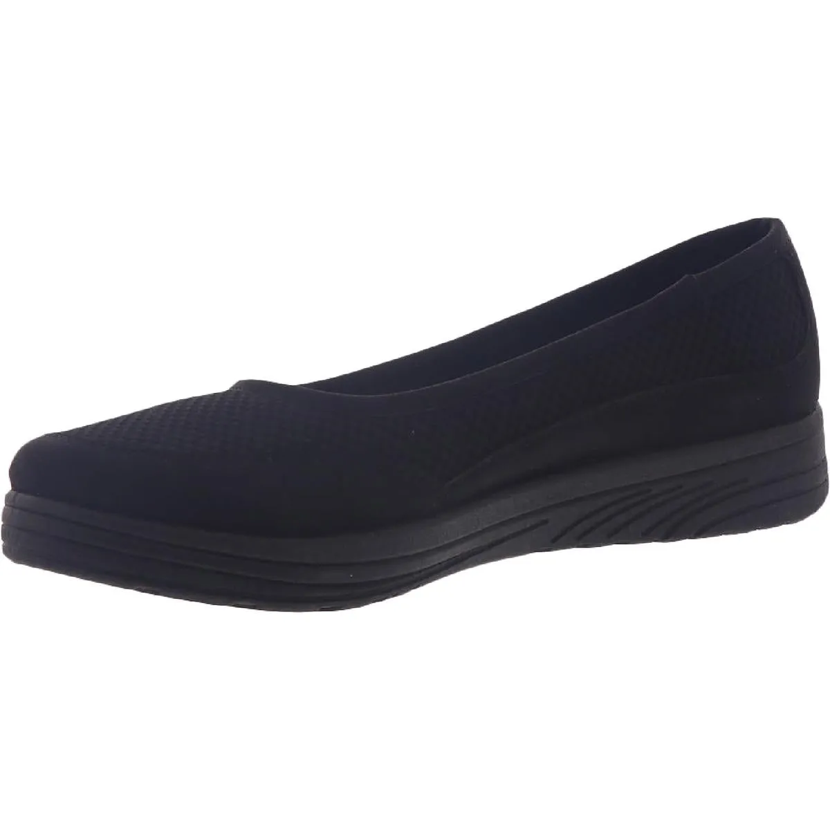 Easy Street Womens Joyous Faux Leather Slip On Ballet Flats