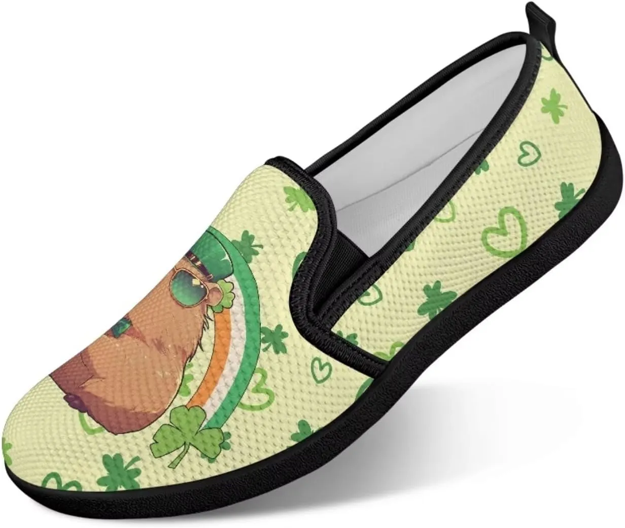 Flats Shoes for Women Breathable Mesh Slip On Sneakers Fashion Low Top Non-Slip Loafers for Walking