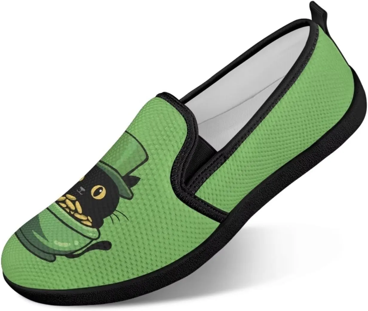 Flats Shoes for Women Breathable Mesh Slip On Sneakers Fashion Low Top Non-Slip Loafers for Walking
