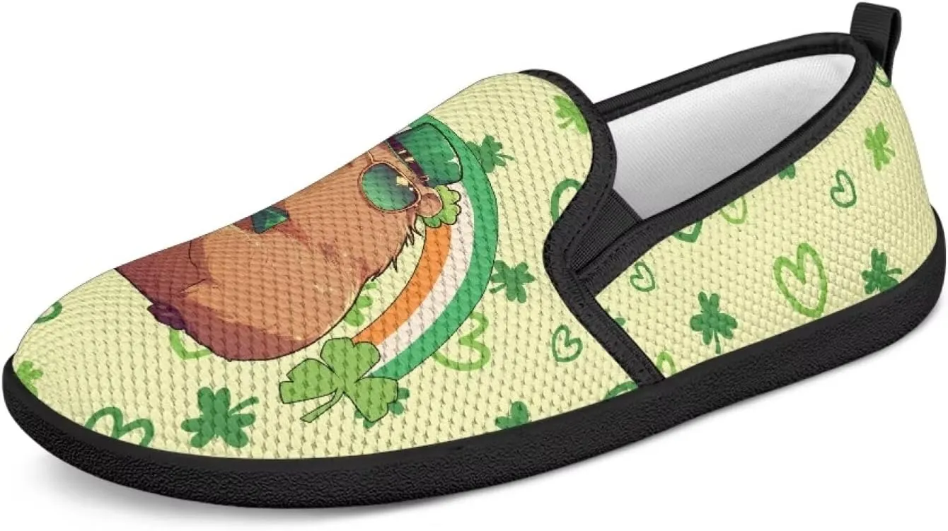 Flats Shoes for Women Breathable Mesh Slip On Sneakers Fashion Low Top Non-Slip Loafers for Walking