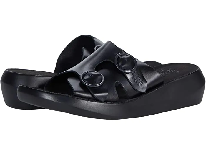 Fly London Women's Bait Mule Sandals- Black