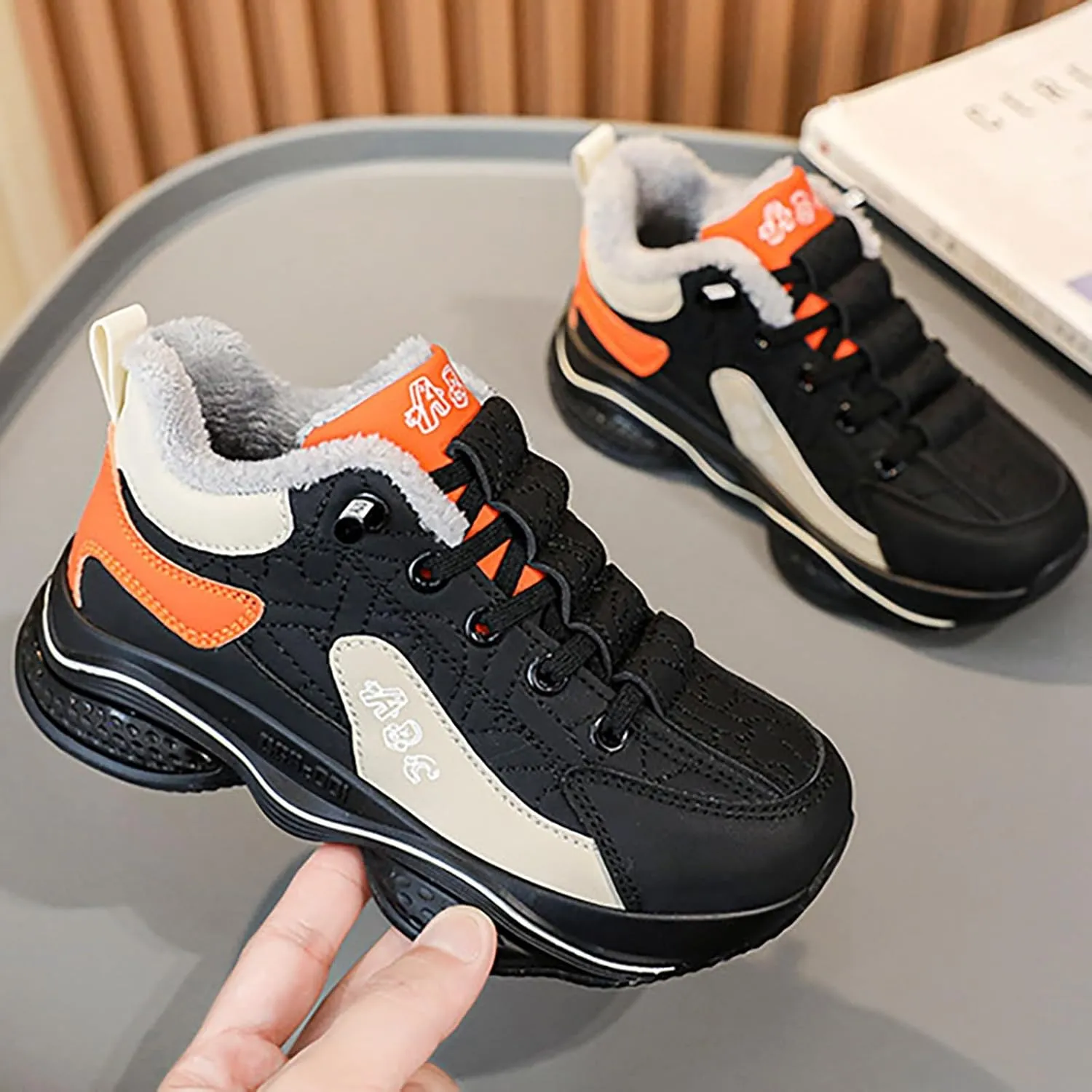 Girls Boots Fashion All Seasons Children Sports Shoes Girls Boys Flat Sole Thick Sole Non Slip Warm Boots