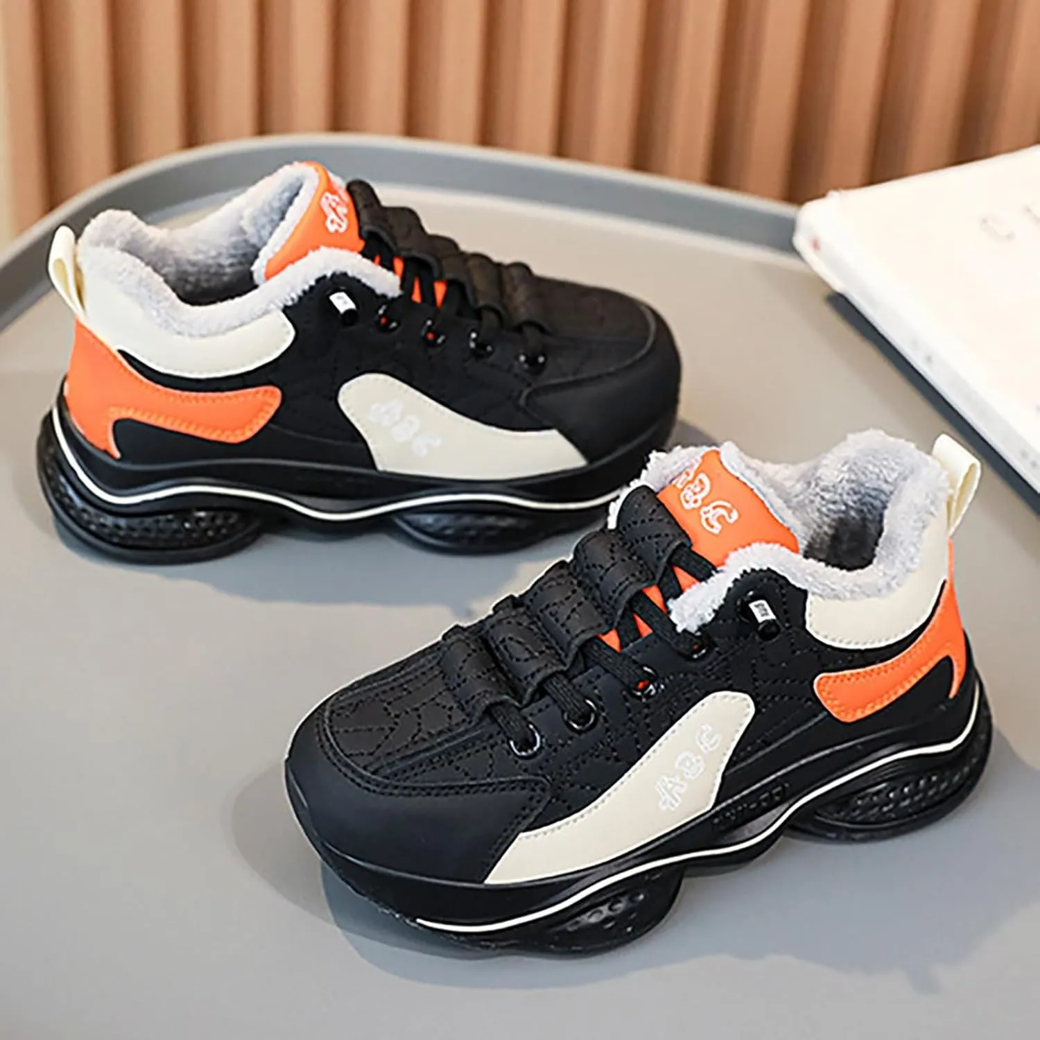 Girls Boots Fashion All Seasons Children Sports Shoes Girls Boys Flat Sole Thick Sole Non Slip Warm Boots