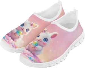 Girls Slip On Shoes Easter Sneakers for Girls Kids Cute Holiday Shoes
