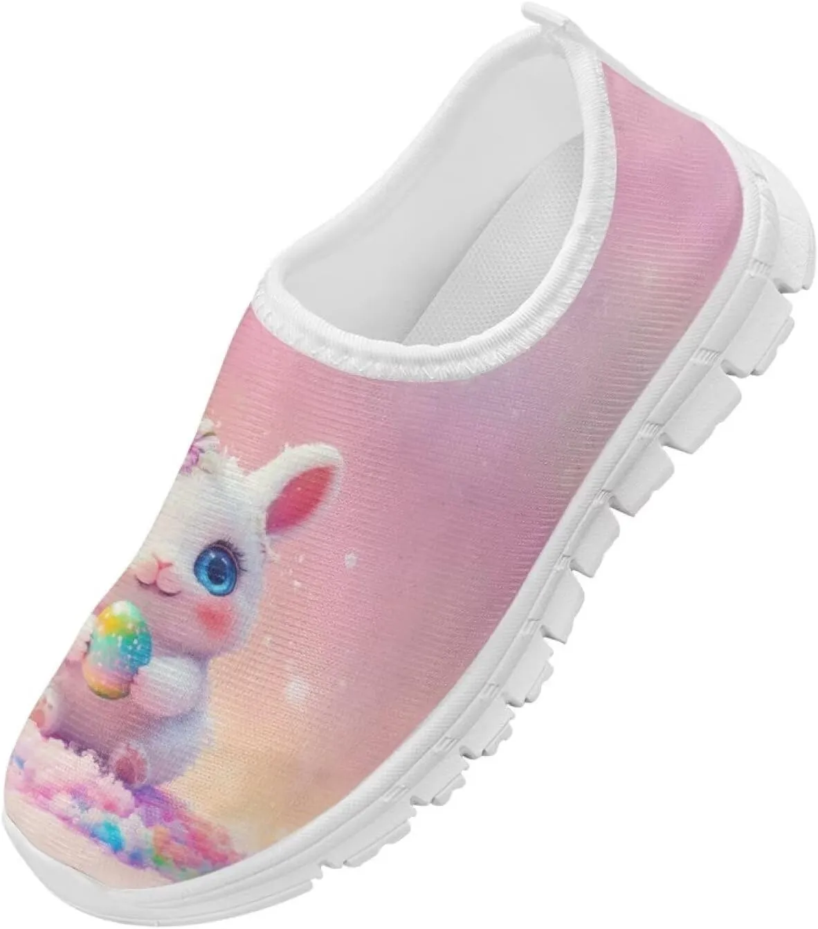 Girls Slip On Shoes Easter Sneakers for Girls Kids Cute Holiday Shoes