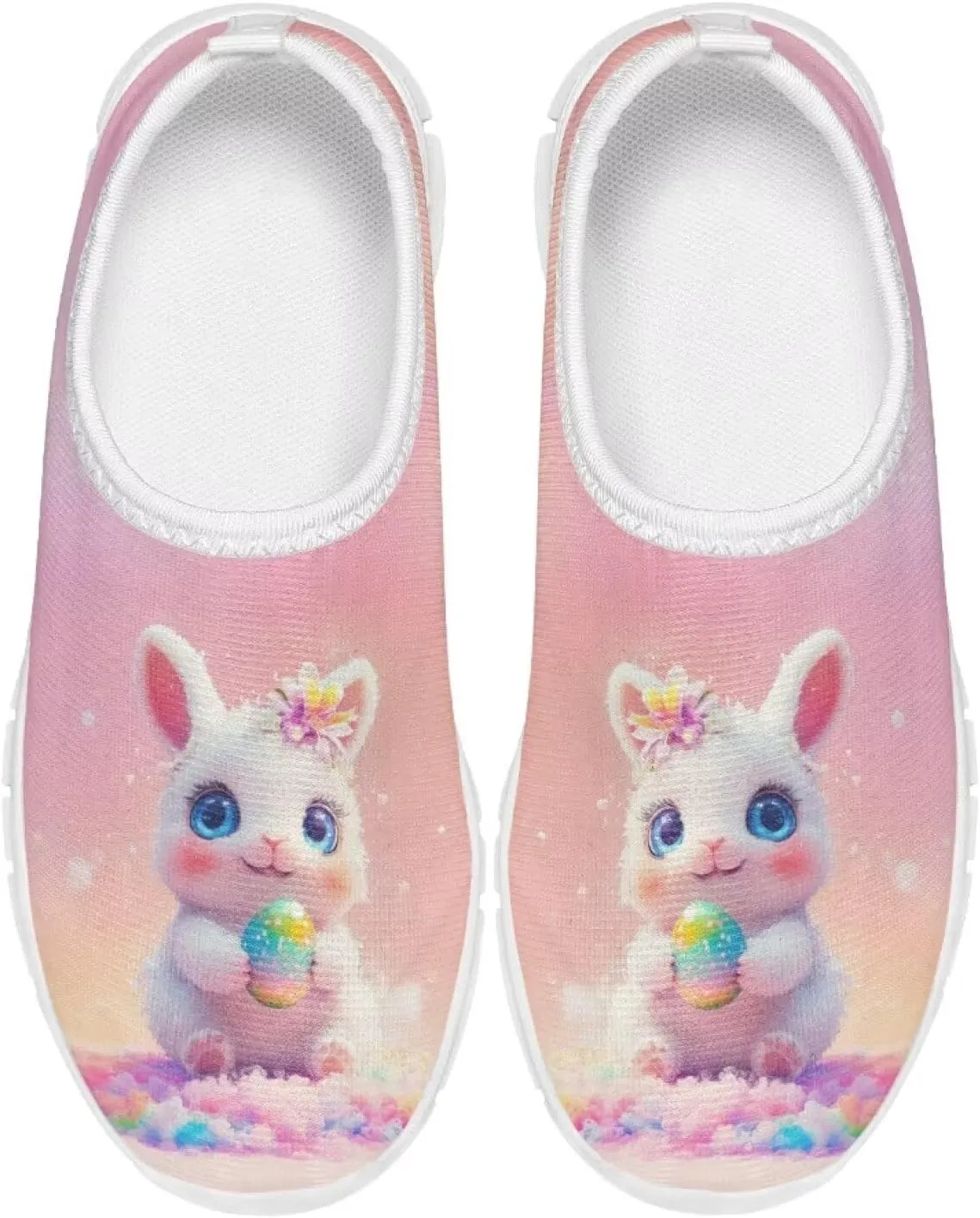 Girls Slip On Shoes Easter Sneakers for Girls Kids Cute Holiday Shoes