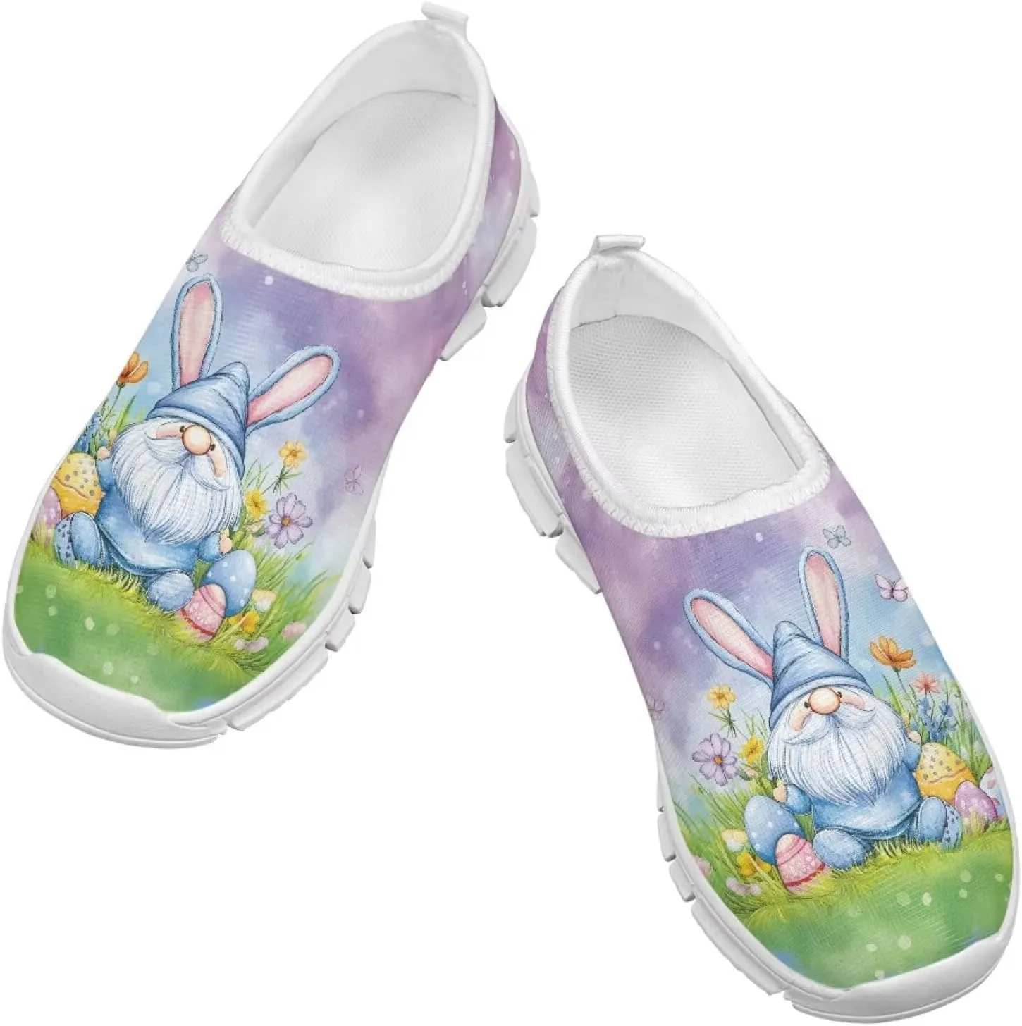 Girls Slip On Shoes Easter Sneakers for Girls Kids Cute Holiday Shoes