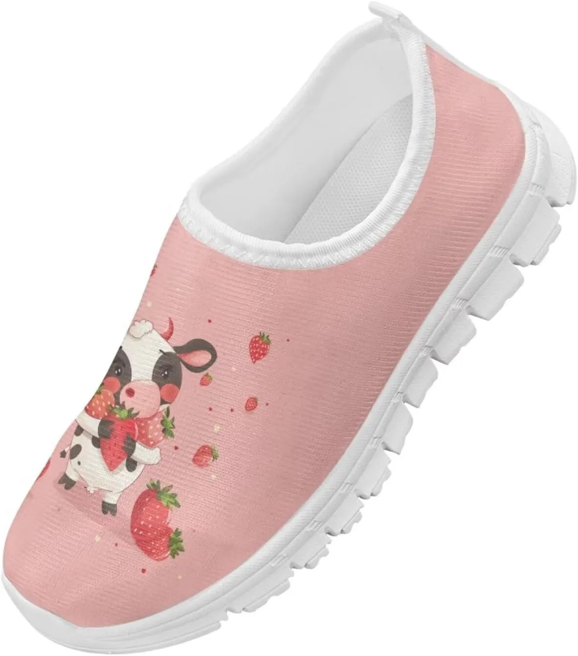 Girls Slip On Shoes Lightweight Breathable Tennis Running Athletic Shoes