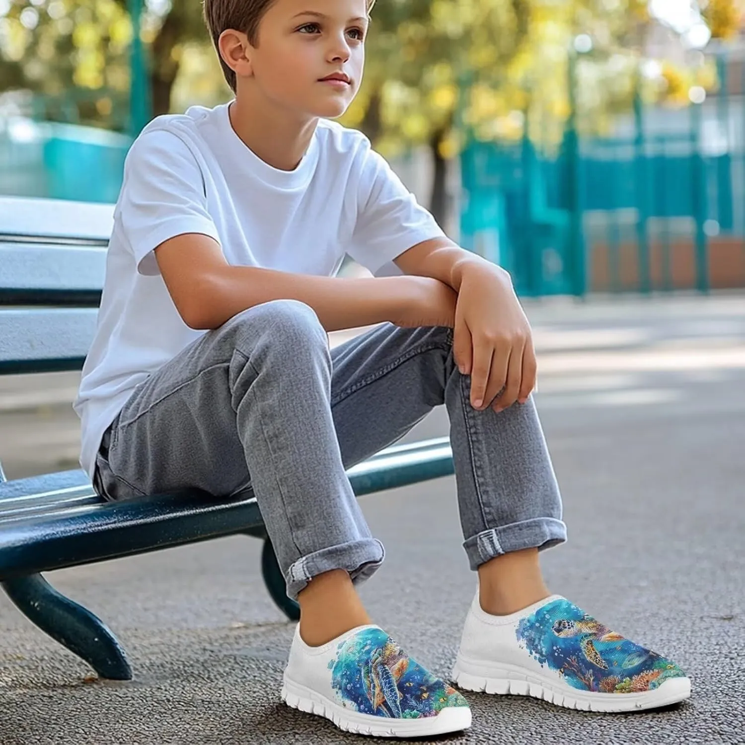 Girls Slip On Sneakers Cute Shoes for Girls Boys Comfort Running Shoes