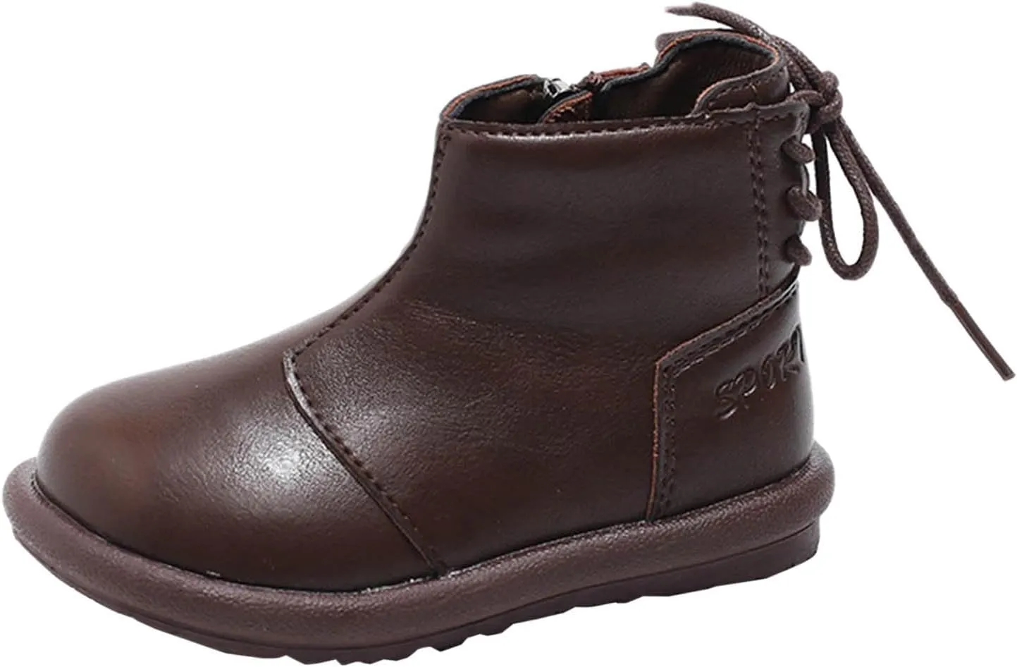 Girls Toddler High Top First Walking Shoes Lightweight Non-Slip Soft Soles Leather First Step Girls Boots Size Toddler 8