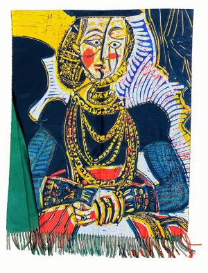 GRAND INT OIL PAINT SCARF SF175224