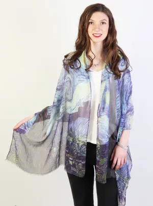 GRAND INT OIL PAINT SCARF SF17751