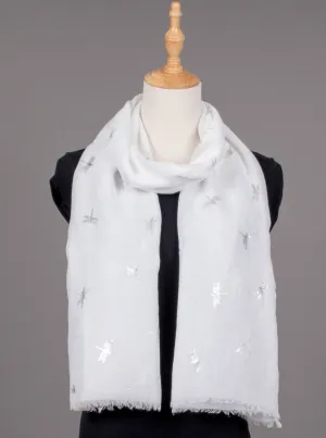 GRAND INT SCARF SF17491W DRAGONFLY