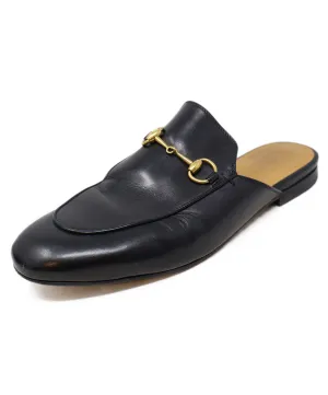 Gucci Black Leather Mules sz 8