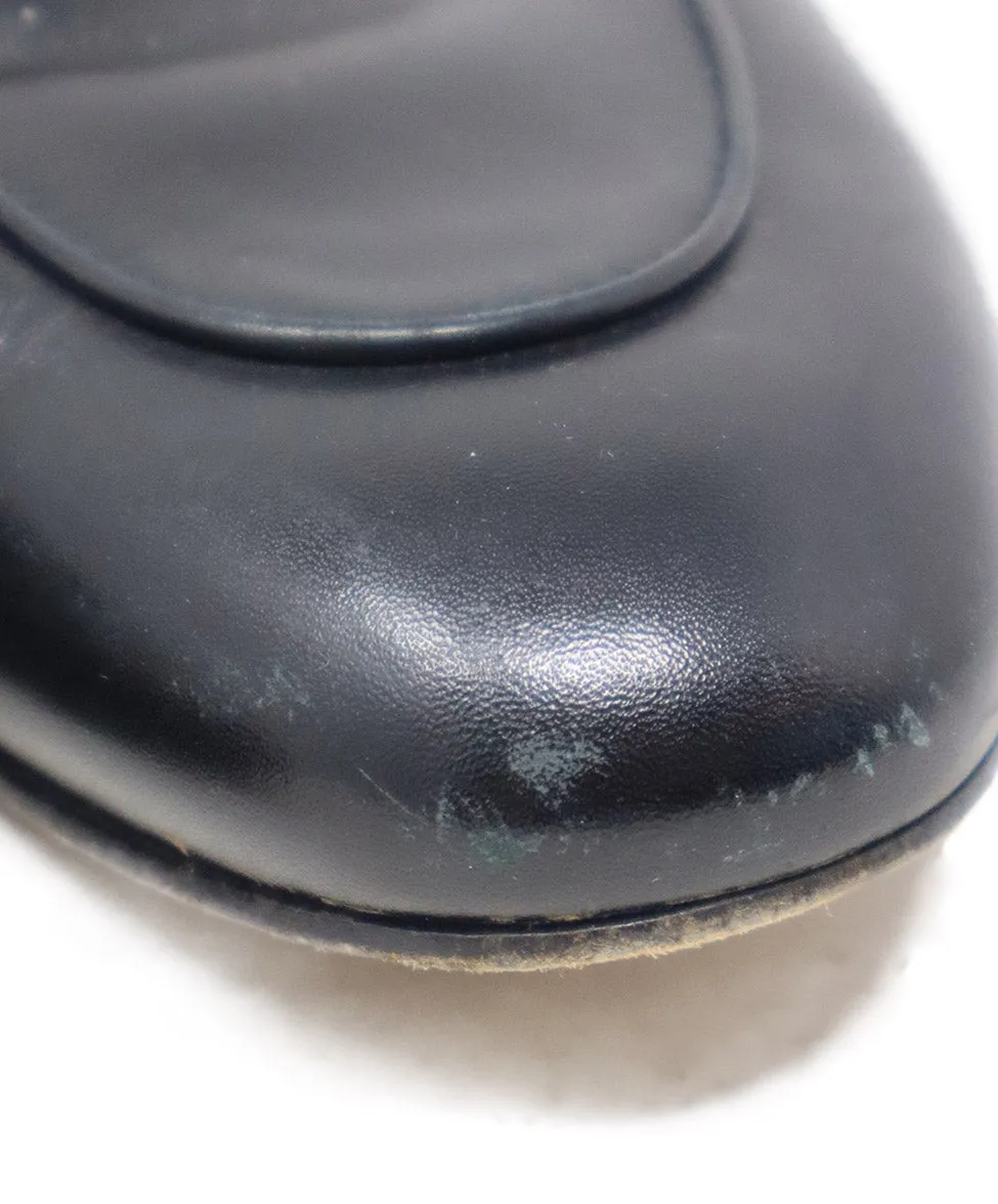 Gucci Black Leather Mules sz 8