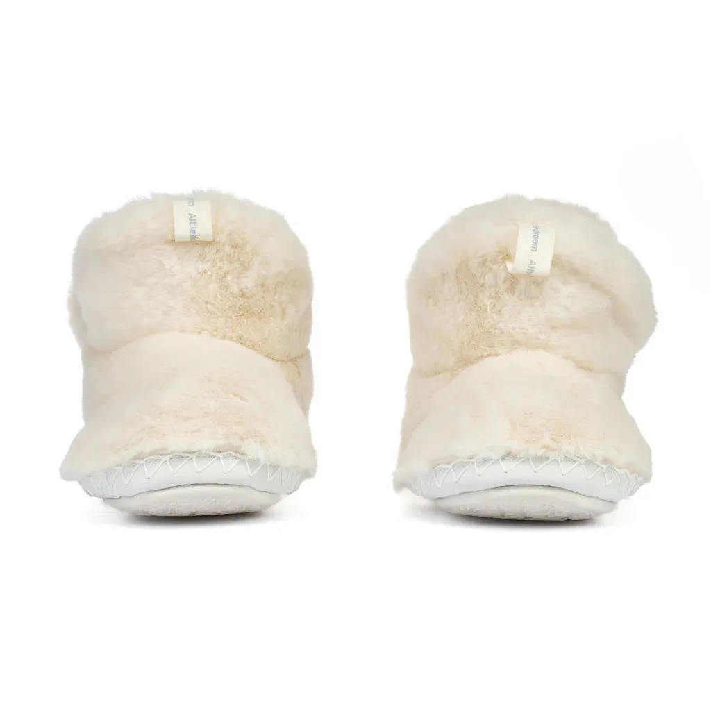 Harriet Faux Fur Slipper Boot - Cream | Bedroom Athletics - Clearance